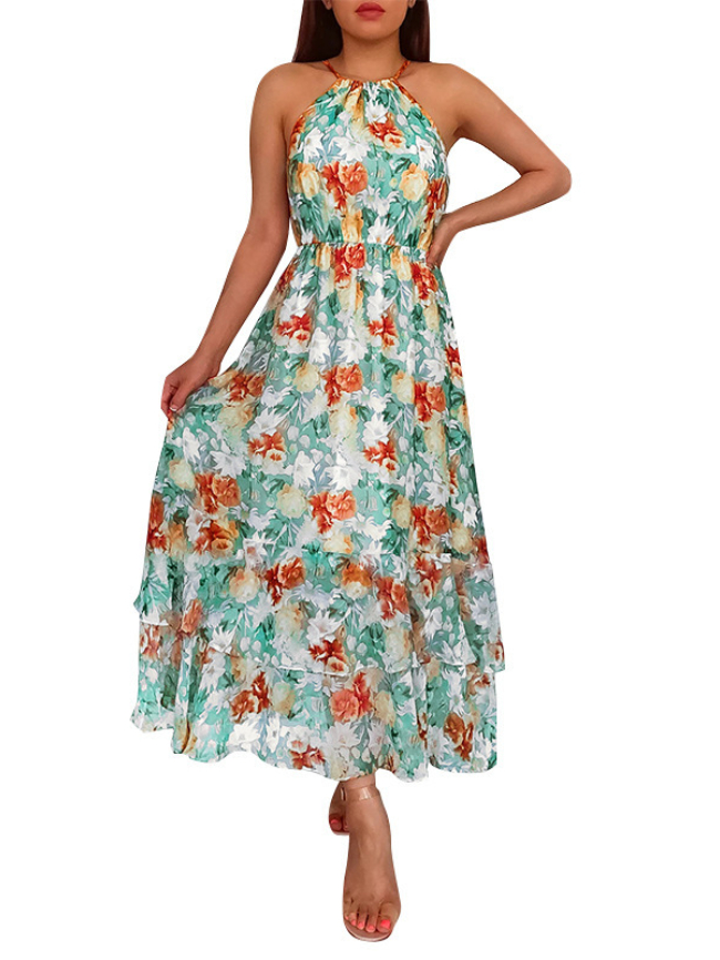 Halterneck Flora Dress