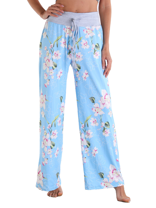 Floral home trousers