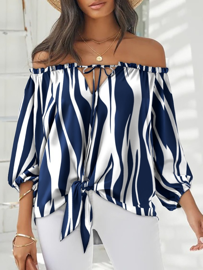 knot front blouse