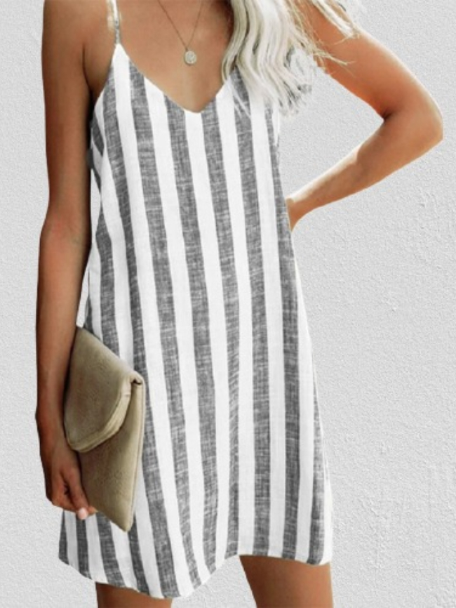 stripe cami dress