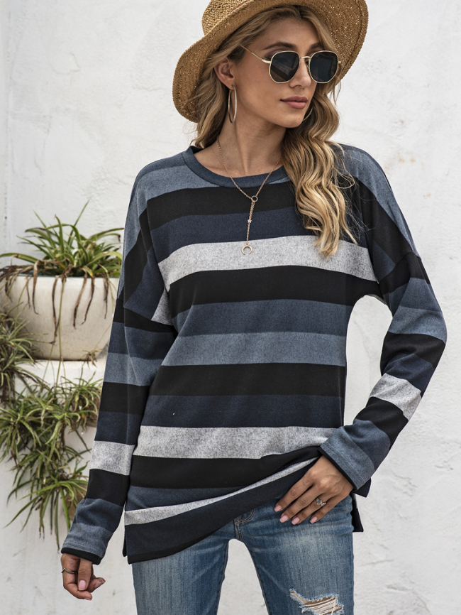Striped Printing Casual Blouse