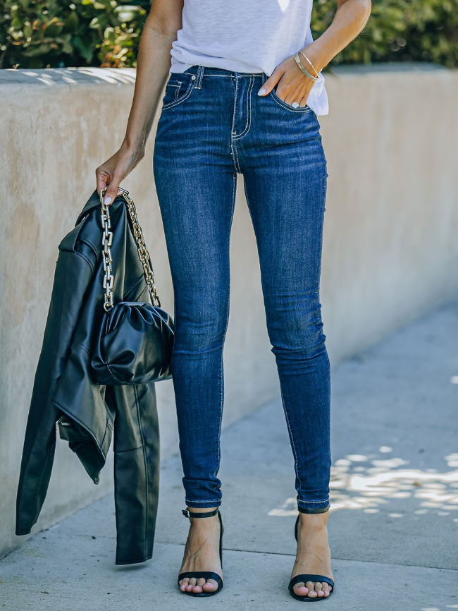 5 Pocket Ankle Stretch Skinny Jeans