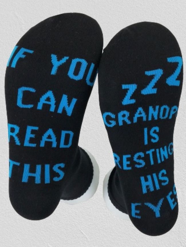 Letter mid-length socks