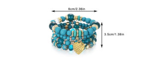 Bohemian Multilayer Beaded Bracelet Size