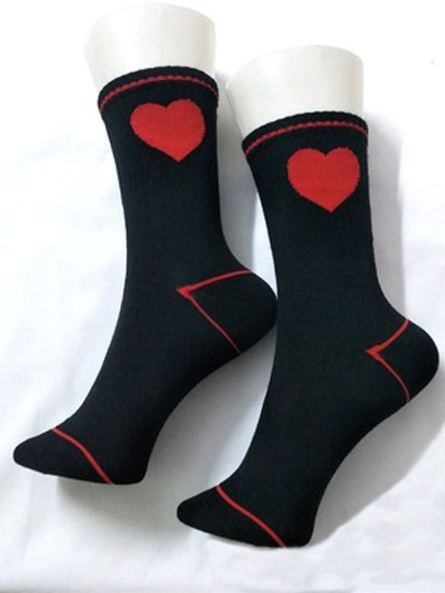 Lovely heart Mid-length socks