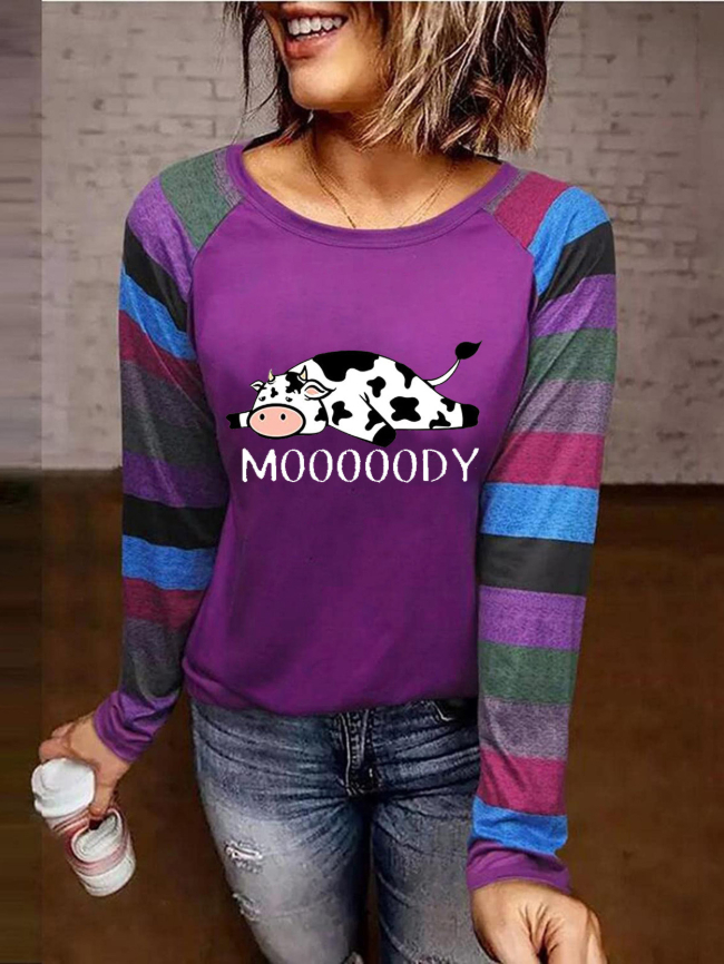 MOOOOODY cow print top