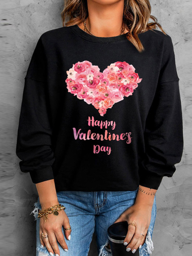Valentine's Day Love Print Top