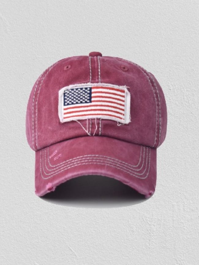 American flag baseball cap