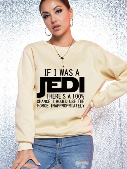 Wholesale JEDI Letter Print Causal Sweatshirt