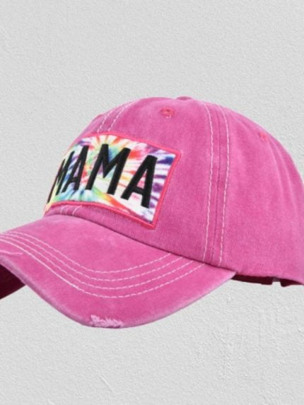 Wholesale Vintage MAMA Embroidered Tie Dye Hat