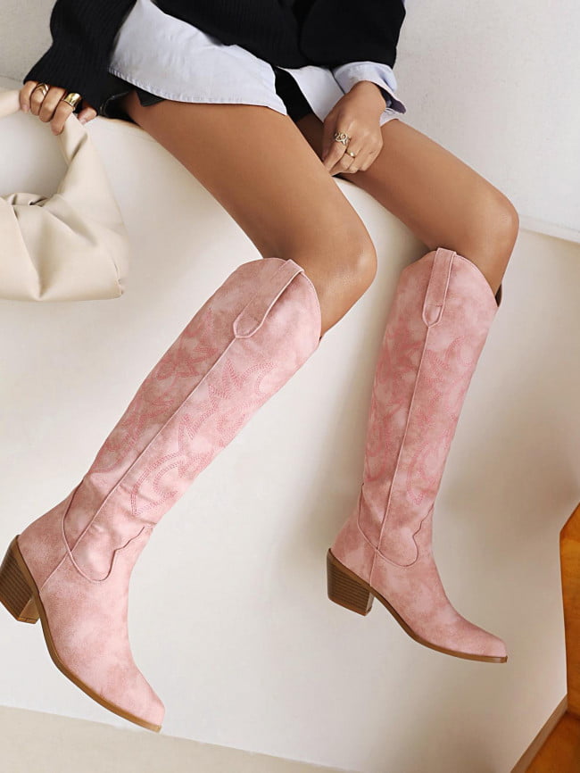 Wholesale Western embroidered pointy boots