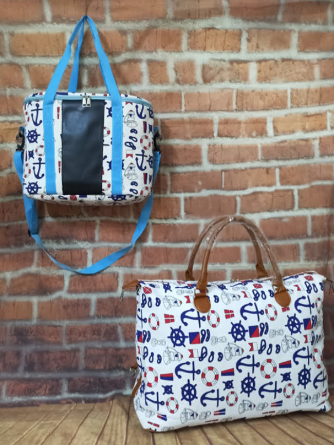 2pcs fashion printing luggage bag set