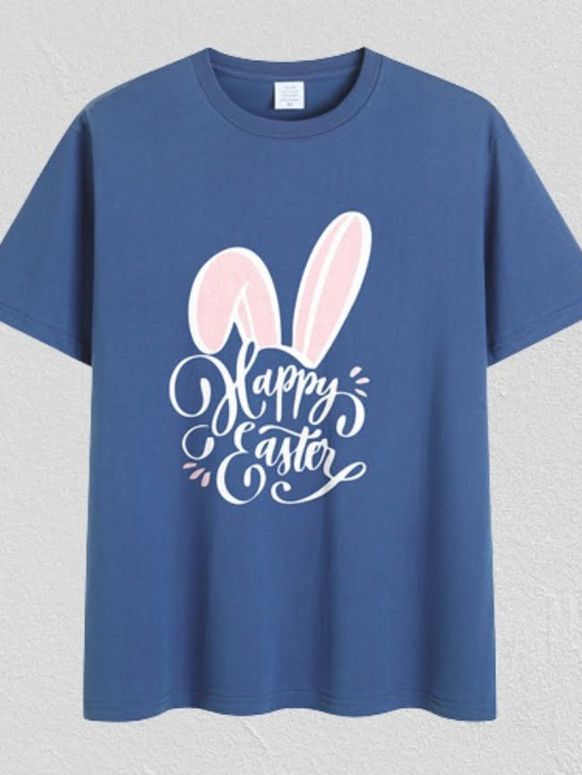 Wholesale Bunny ears letter print T-shirt