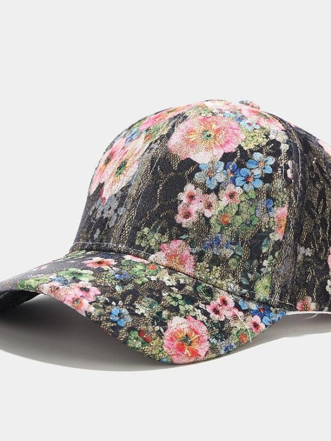 Casual Floral Lace Baseball Cap