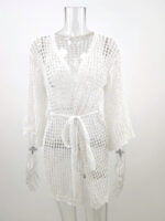 Wholesale Cutout Crochet Bikini Beach Cardigan