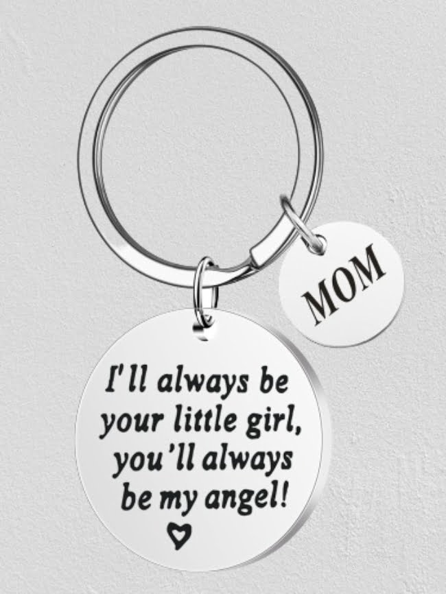 Wholesale MOM DAD Lettering Keychain