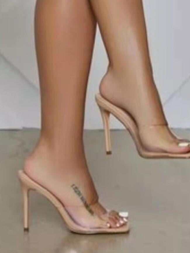 Fashion transparent heel high heels-Wholesale