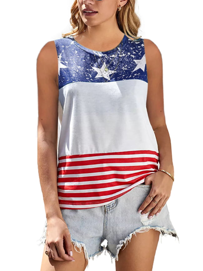 Five pointed star stripe printing color matching tank 2
