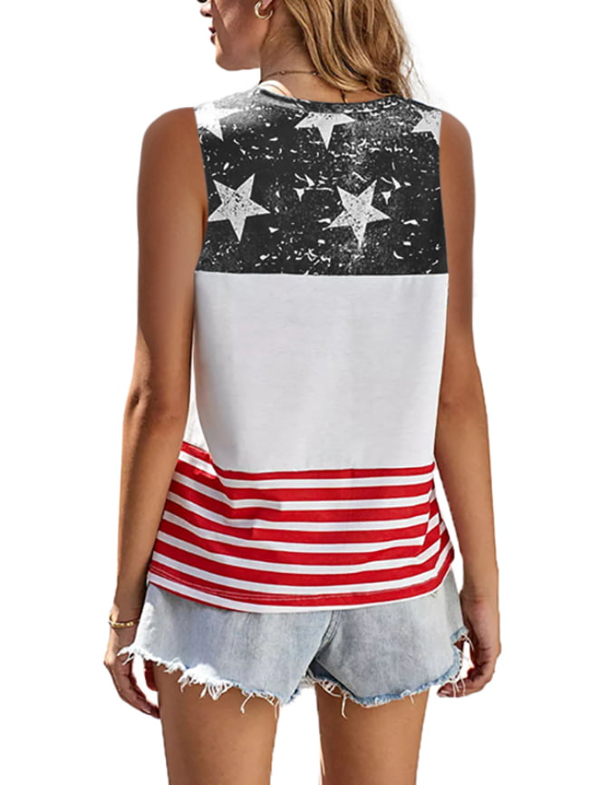 Five pointed star stripe printing color matching tank 5