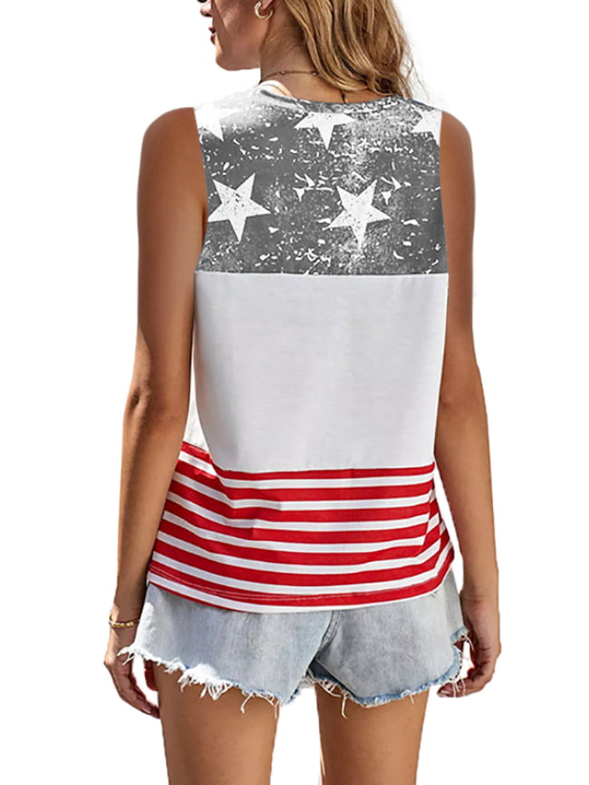 Five pointed star stripe printing color matching tank 7
