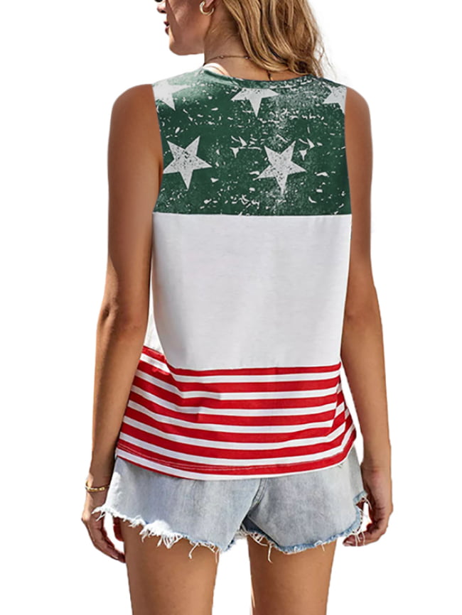 Five pointed star stripe printing color matching tank 9