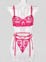 Wholesale Floral mesh stitching sexy lingerie