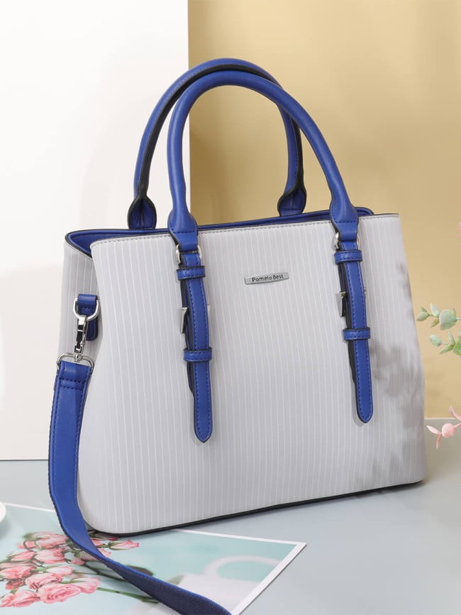 Handbags for Women with Embossed Stripe Pattern 4 1
