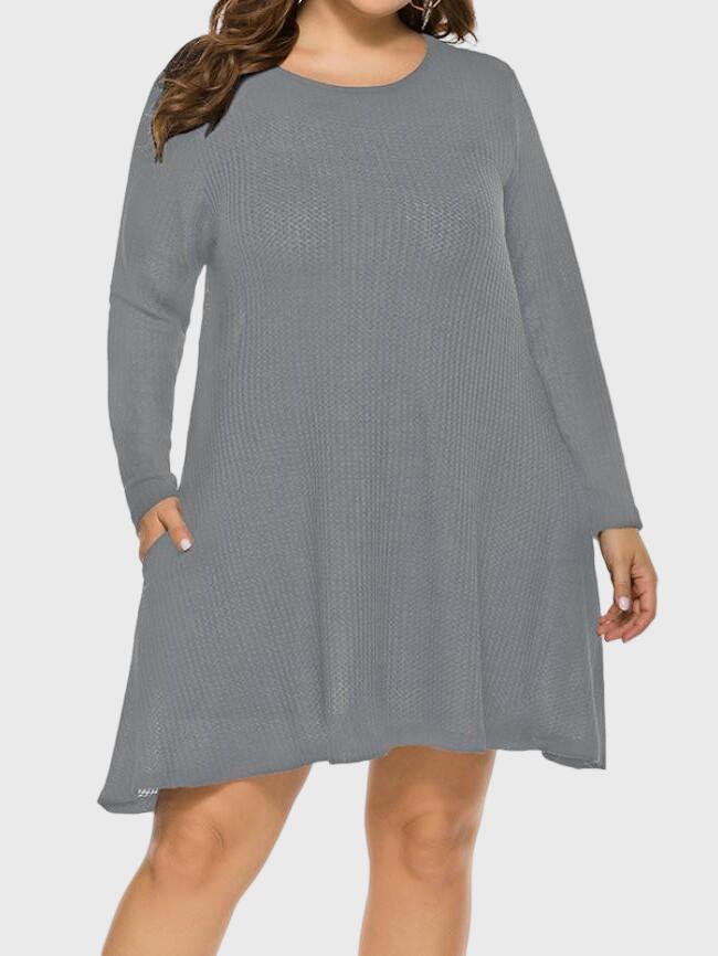 Knitted Bottoming Shirt Single Wear Dress