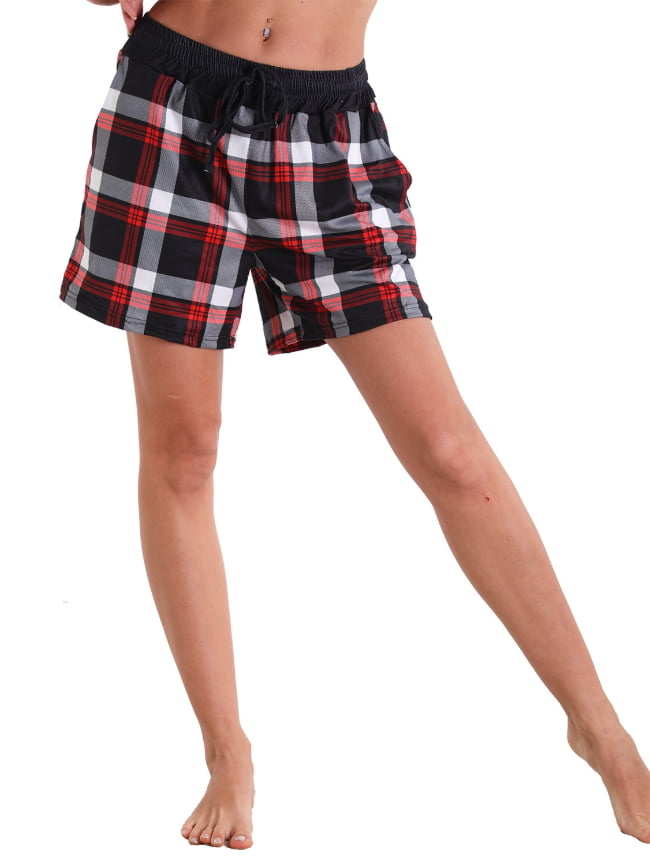 Plaid beach surf fitness outdoor sports shorts 10