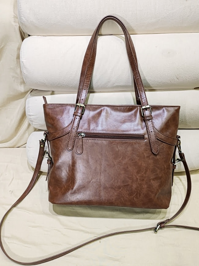 Retro style large capacity handbag 11