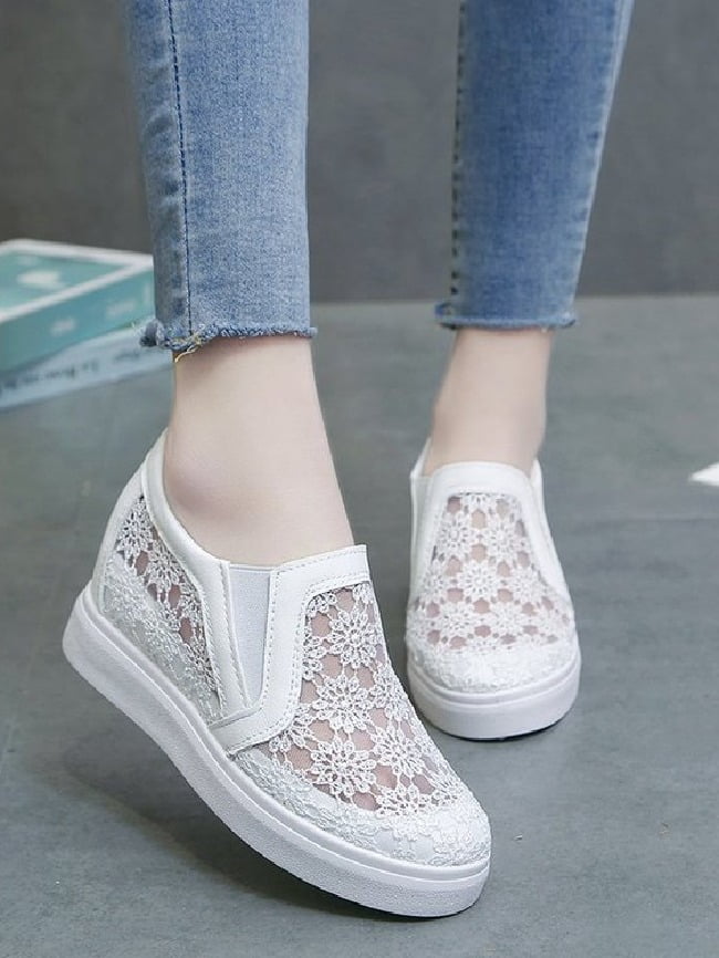 Round toe lace casual shoes 0
