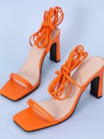 Sexy Lace-Up Cutout High Heels