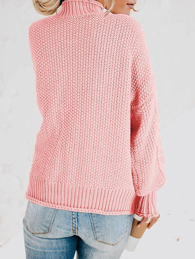 Solid Cable Knitted Sweater 27