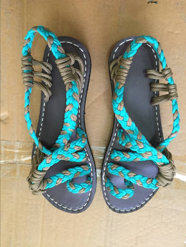 Stylish Braided Thong Flat Sandals 2