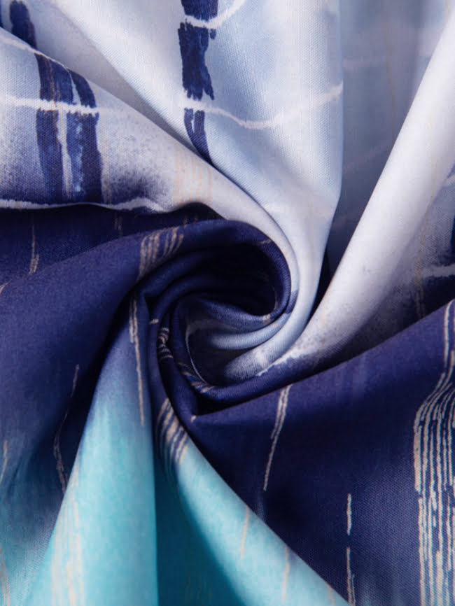 Wholesale Tie-Dye Drawstring Casual Slip Dress