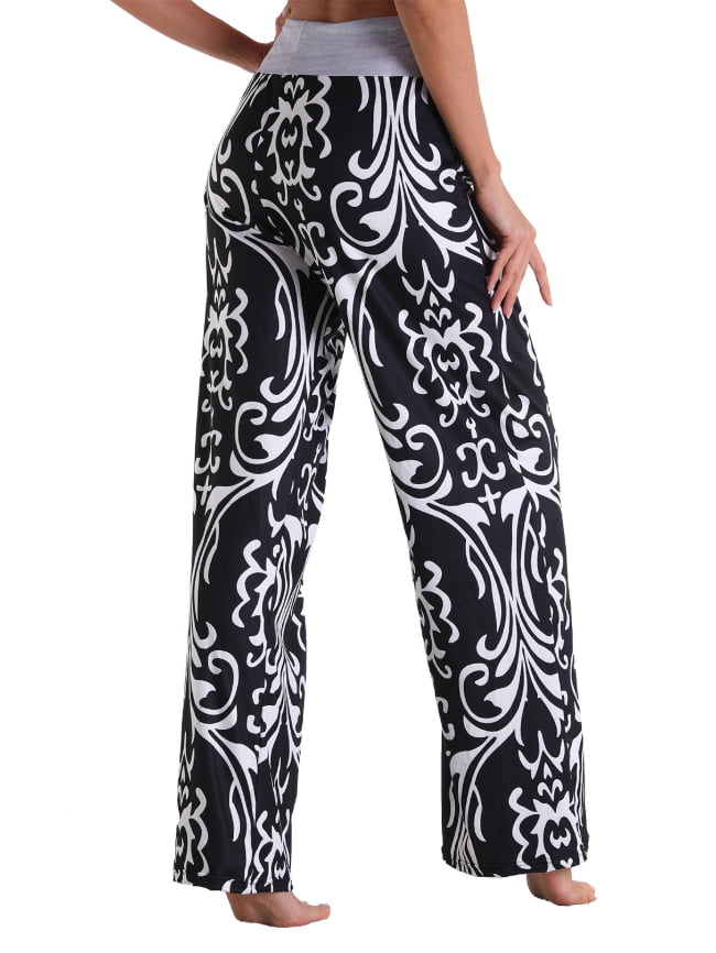 Totem print bandage casual home trousers 8