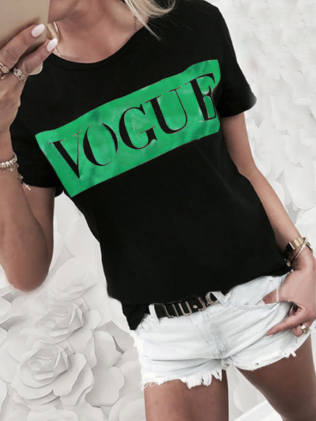 VOGUE print T shirt 1