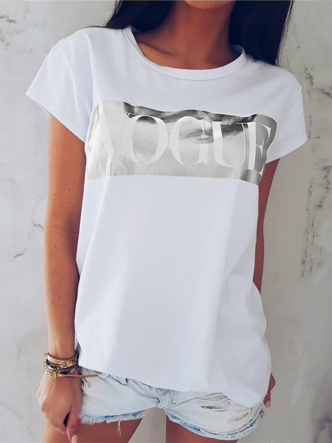 VOGUE print T shirt 6