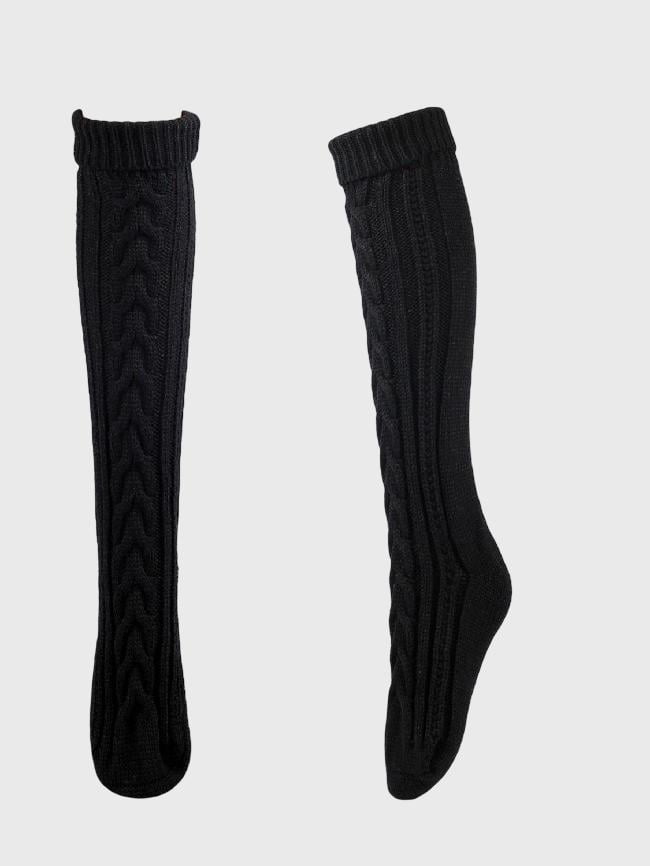 Warm Knit Over Knee Socks 0 1