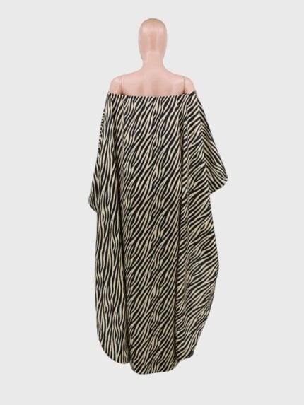 Wholesale Zebra Print Off Shoulder Two Piece Suit