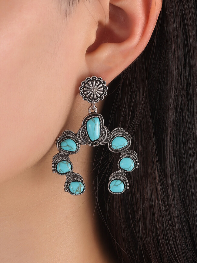 Ethnic Vintage Turquoise Earrings