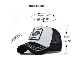 Wholesale Animal Embroidery Mesh Panel Hat