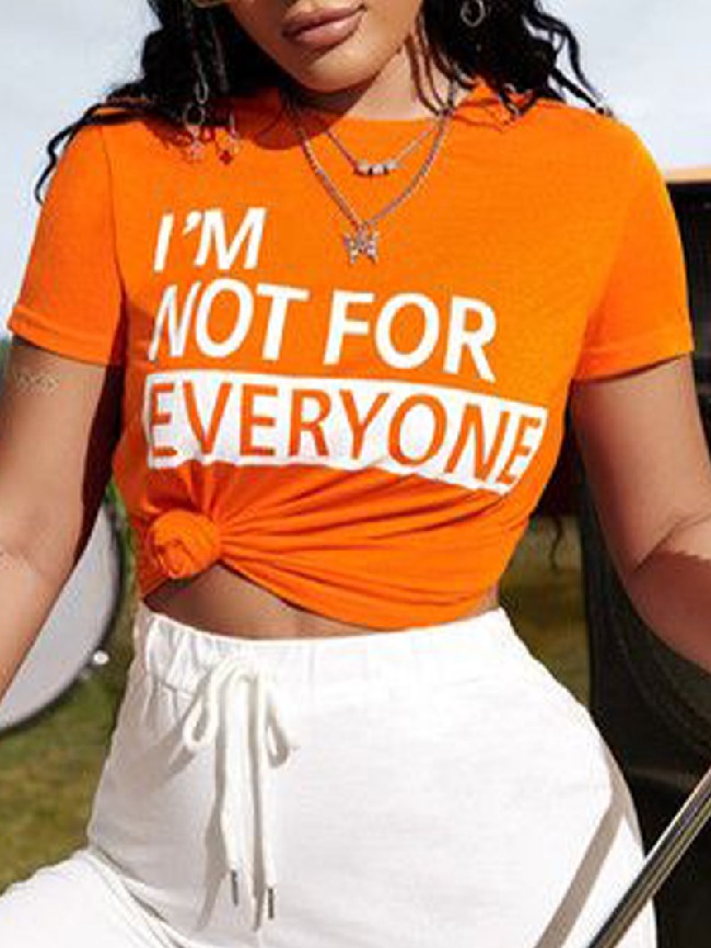 Wholesale I'M NOT FOR Print Short Sleeve T-Shirt