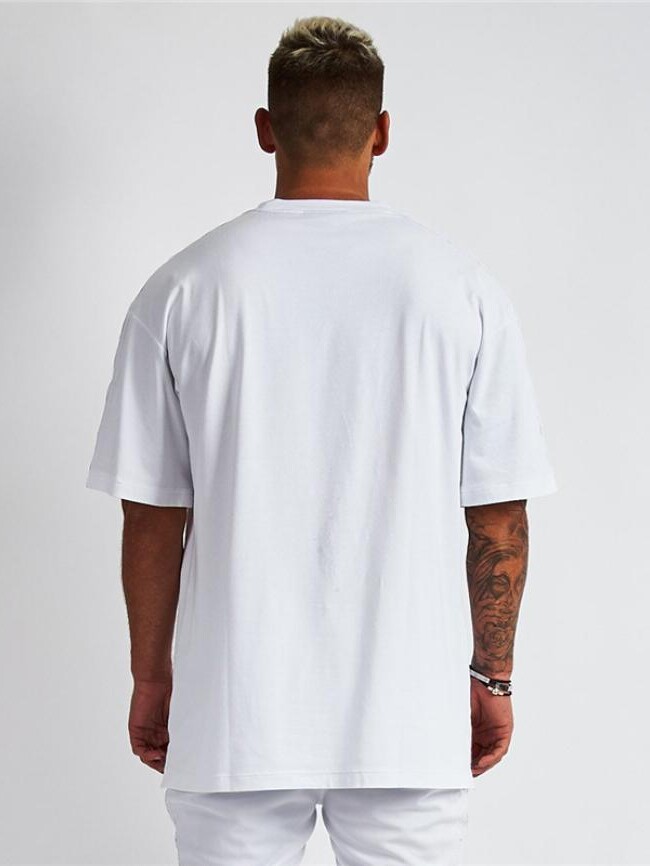 Wholesale Men Round Neck Short Sleeve Loose T-Shirt