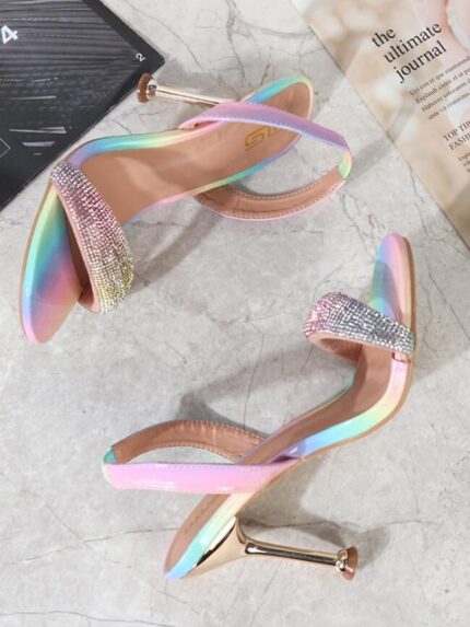 Wholesale Sexy Rhinestone Color High Heels