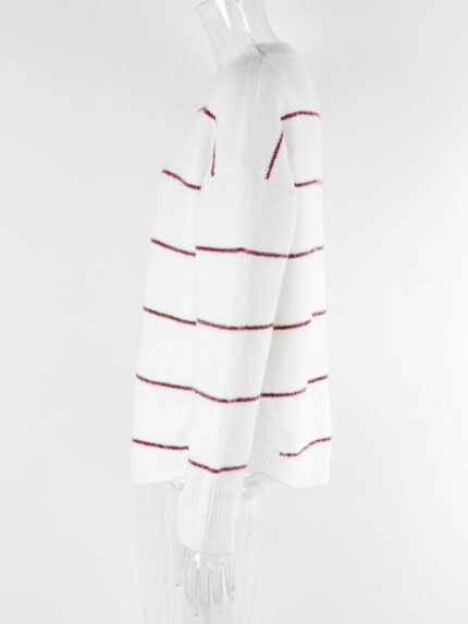 Wholesale Simple Stripe Pullover Sweater