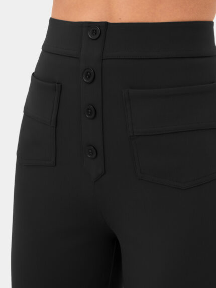 Wholesale High Waist Multi-pocket Straight Leg Pants with High Elasticity